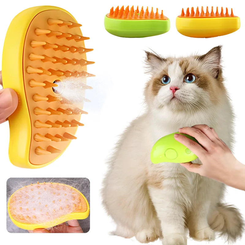 Escova removedora e massageadora - Para Cães e Gatos